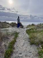 Evening Samoa Dunes Hike after Dinner, Adoration, and Confession